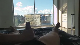 My huge butt Brazilian auntt wakes me up inside the morning rides my penis