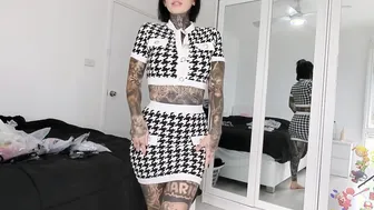 Cute Black  White Skirt And Casual Attire Try On Haul Melody Radford Onlyfans