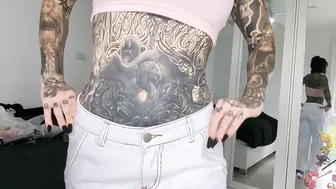 Cute Black  White Skirt And Casual Attire Try On Haul Melody Radford Onlyfans