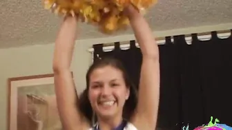 Sexy Cheerleader POV panties Photoshoot