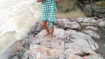 Bestever public outdoors fucking milf near river edge