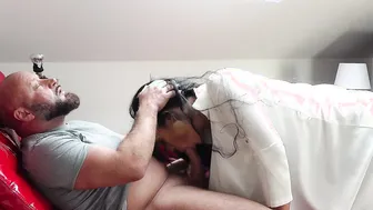 German female doctor seduces patient and get fucked