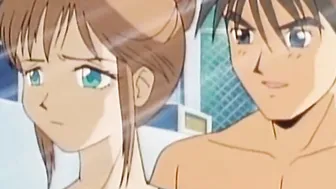 Shy wet pussied anime teen babe