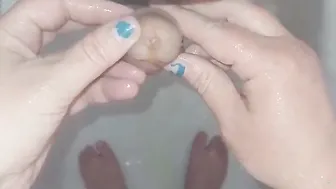 Long crazy lovers cum and piss play compilation