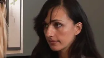 Dyke boss vagina licking office worker
