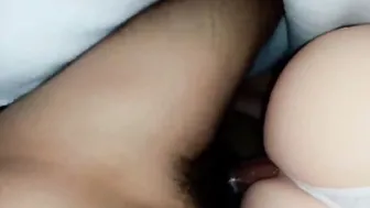 I went to kiss her goodnight and I found her with dental floss that turned my penis to stone...I banged her until dawn