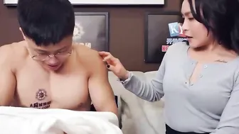 he delivery boy accidentally got a young woman in heat.