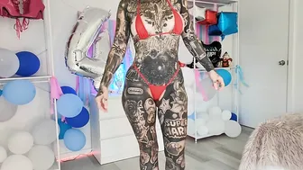 Red white and Blue Micro Bikini try on Haul Melody Radford Onlyfans