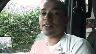 Facialised bukkake slut takes cumshots