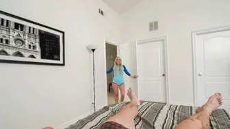 Horny spoiled brat fucked by stepbrother