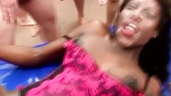 Interracial Orgy in The Boardroom - Big Black Dick Attack