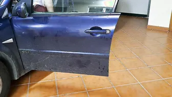 Freaky wifey receives internal cummed from the mechanic