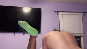 EBONY mom Bj  Cummed with White King