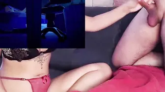 Stepmom watching a huge boot bbw anime with her stepson while giving Beauty jerk off