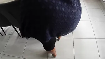 Tape Point Of View Stepmoms gigantic booty inside tight dress screwed inside the living room