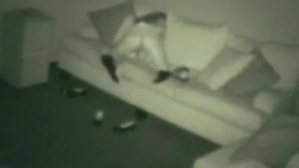 Spy cam babe masturbates on the couch