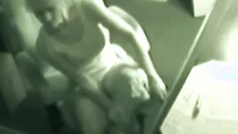 Solo office slut plays with her clit