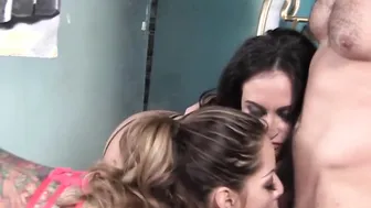 PORNSTARPLATINUM Yuri Luv And Claudia Valentine Fuck In 3way 2