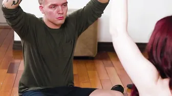 Stepson fucks stepmom after doing yoga