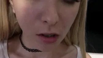 Fucking Daddy And Taking His Big Cum Facial In Car Garage
