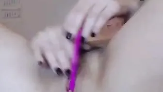 Busty Mature fingering and masturbates