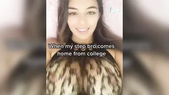 18 Year Old flashing natural boobies compilation