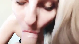 Luscious colledge chick riding penis and blows all the cum - Letty African