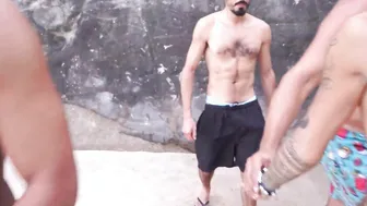 Mambo tour one: Mih Ninfetinha at naked beach outdoor bj then plowed three dicks ( Naked beach Double anal Double penetration gape outdoors FELLATIO Nuts anal exhibitionism) OB122