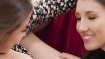 Gfs rubbing each other during work call