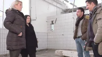German Public porn video – German public foursome meet and fuck amateur groupsex in lostplace