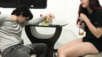 My vulgar stepbrother fucks my twat and ends up filling my mouth with cum-FULL STORY