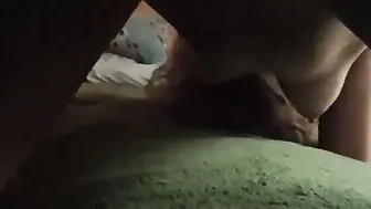 The cuckold closely watched the african cock break my booty