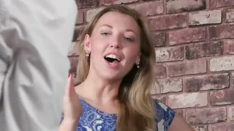 CFNM amateur HJ threesome till jizzed by fem dom hand job babes
