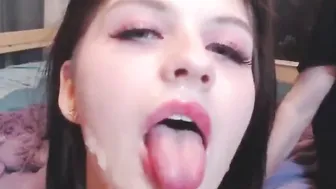 Hottest teen deepthroat blowjob EVER 5