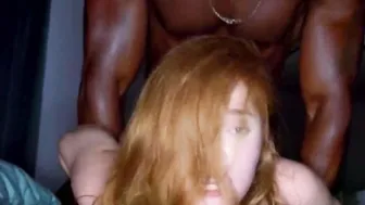 Redhead has Shaking Orgasms on BBC - with Orgasm Counter 4