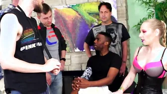 Mature Delirious Hunter Drilled by 5 Men