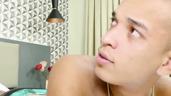 Horny Shemale Nataly Souza Tops a Twink