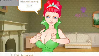 Huge hooters mom queen S1E1 or Realm of sex fucking princess or Queen inside the castle porn game