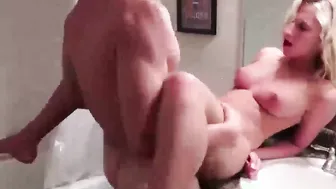 Amateur gigantic titties sexy standing sex