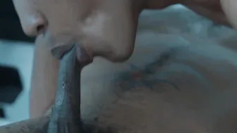 Black homo Zario Travezz ass fucked by Latin Mateo Fernandez