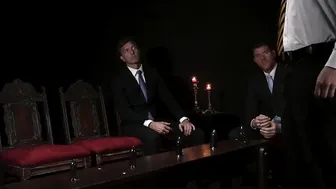 Three handsome Master DILFs for twink Tyler Tanner