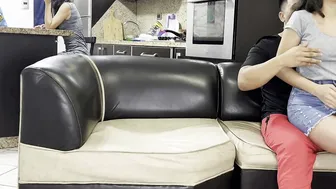 Step-Nephew's Hot Stepmom Catches Him Jerking Off & Teaches him How to Please A Woman