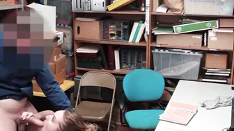 Teen thief punished on cops monster cock