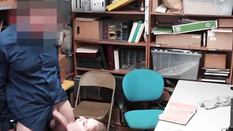 Teen thief punished on cops monster cock