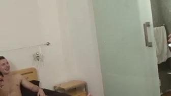 UNBELIEVABLE Blonde Bombshell Satisfies Hungry BBC on a Luxurious Penthouse Couch