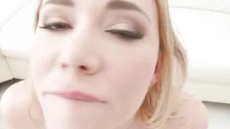 Dick Hungry Blonde Venera Maxima Ruins Her Tight Booty During Interracial DP/DP Gang Bang