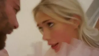 Deeper. Petite ballerina Sky has intense sex with partner