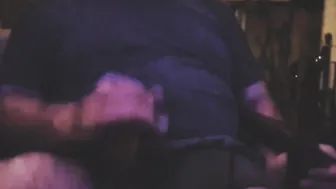 Jerked off and shot a giant cummed after gets smacked inside the nuts for a minute