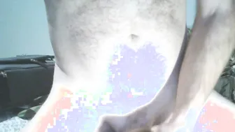 emptying nuts in doll vagina