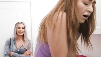 Thicc stepmom Mandy Rhea licks step daughter Callie African tight cunt and rims her huge butt until she jizzes - Reality Kings